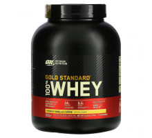 Сывороточный протеин Optimum Nutrition, Gold Standard 100% Whey, сывороточный протеин, французский ванильный крем, 2,27 кг (5 фунтов)