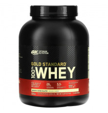 Сывороточный протеин Optimum Nutrition, Gold Standard, 100% сыворотка, белый шоколад, 2,27 кг (5 фунтов)