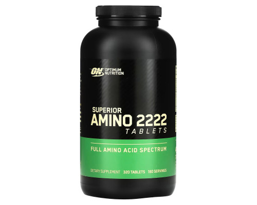 Optimum Nutrition, Superior Amino 2222 Tabs, 320 таблеток Optimum Nutrition, Superior Amino 2222 Tabs, 320 таблеток