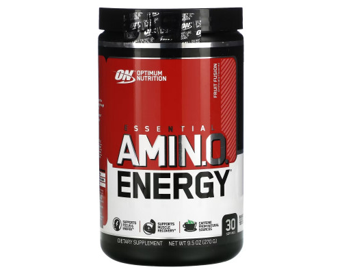 Optimum Nutrition, ESSENTIAL AMIN.O. ENERGY, Fruit Fusion, 9.5 oz (270 g) Optimum Nutrition, ESSENTIAL AMIN.O. ENERGY, Fruit Fusion, 9.5 oz (270 g)
