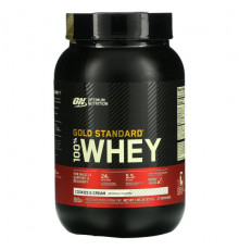 Сывороточный протеин Optimum Nutrition, Gold Standard 100% Whey, сыворотка со вкусом печенья и сливок, 837 г (1,84 фунта)