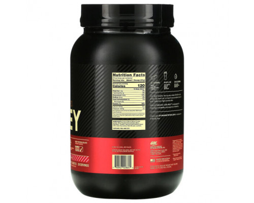 Сывороточный протеин Optimum Nutrition, Gold Standard, 100% Whey, со вкусом клубники, 907 г (2 фунта) Сывороточный протеин Optimum Nutrition, Gold Standard, 100% Whey, со вкусом клубники, 907 г (2 фунта)