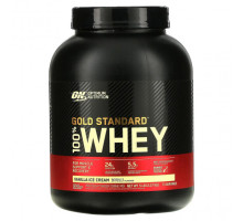 Сывороточный протеин Optimum Nutrition, Gold Standard 100% Whey, сыворотка со вкусом ванильного мороженого, 2,27 кг (5 фунтов)