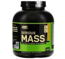 Optimum Nutrition Serious Mass High Protein Weight Gain Powder Banana 6 lbs (2.72 kg)