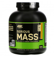 Optimum Nutrition Serious Mass High Protein Weight Gain Powder Banana 6 lbs (2.72 kg)