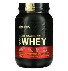 Сывороточный протеин Optimum Nutrition, Gold Standard 100% Whey, шоколадно-арахисовая паста, 907 г (2 фунта)