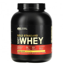 Сывороточный протеин Optimum Nutrition, 100% Whey Gold Standard, со вкусом банана, 5 фунтов (2,27 кг)