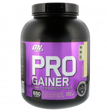 Optimum Nutrition PRO Гейнер С Высоким содержанием Протеина Гейнер с ванильным кремом 5.09 фунтов (2.31 кг)