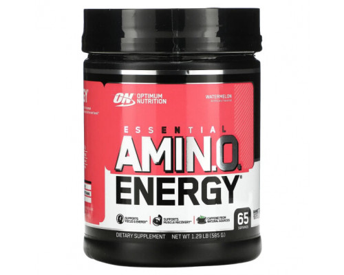 Аминокислоты Optimum Nutrition, ESSENTIAL AMIN.O. ENERGY, арбуз, 585 г (1,29 фунта) Аминокислоты Optimum Nutrition, ESSENTIAL AMIN.O. ENERGY, арбуз, 585 г (1,29 фунта)