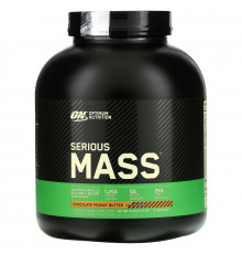 Optimum Nutrition Serious Mass High Protein Weight Gain Powder Chocolate Peanut Butter 6 lbs (2.72 kg)