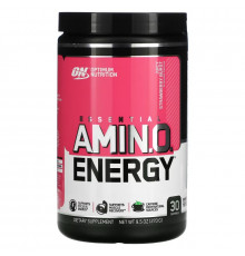 Optimum Nutrition, ESSENTIAL AMIN.O. ENERGY, Juicy Strawberry Burst, 9.5 oz (270 g)