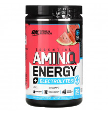 Optimum Nutrition, ESSENTIAL AMIN.O. ENERGY + ELECTROLYTES, Watermelon Splash, 10.05 oz (285 g)