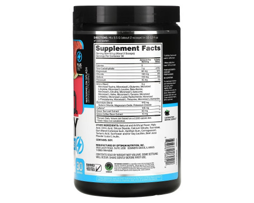Optimum Nutrition, ESSENTIAL AMIN.O. ENERGY + ELECTROLYTES, Watermelon Splash, 10.05 oz (285 g) Optimum Nutrition, ESSENTIAL AMIN.O. ENERGY + ELECTROLYTES, Watermelon Splash, 10.05 oz (285 g)