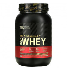 Сывороточный протеин Optimum Nutrition, Gold Standard, 100% сыворотка, со вкусом фундука в шоколаде, 907 г (2 фунта)