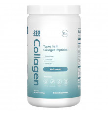 310 Nutrition, Collagen, Type I & ll Collagen Peptides, Unflavored, 10.9 oz (309 g)