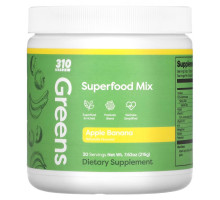 310 Nutrition, Greens, Superfood Mix, Apple Banana, 7.62 oz (216 g)