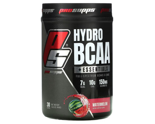 ProSupps, Hydro BCAA +Essentials, Watermelon, 14.6 oz (414 g) ProSupps, Hydro BCAA +Essentials, Watermelon, 14.6 oz (414 g)