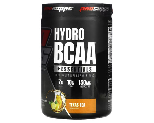 ProSupps, Hydro BCAA +Essentials, Texas Tea, 14.18 oz (402 g) ProSupps, Hydro BCAA +Essentials, Texas Tea, 14.18 oz (402 g)