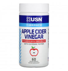USN, Apple Cider Vinegar with Cayenne Pepper, 60 Veggie Capsules