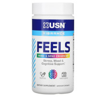 USN, Feels, Mood & Mind Enhancer, 60 Veggie Capsules