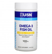 USN, Omega-3 Fish Oil, 1,000 mg, 90 Softgels USN, Omega-3 Fish Oil, 1,000 mg, 90 Softgels