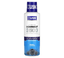 USN, Liquid L-Carnicut 3500, Max Strength Dosage, Blue Raspberry, 15.22 fl oz (450 ml)