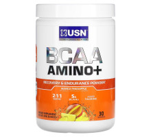 USN, BCAA Amino+, Recovery & Endurance Powder, Mango Pineapple, 9.63 oz (273 g)