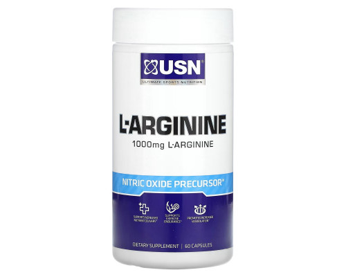 USN, L-Arginine, 500 mg , 60 Capsules USN, L-Arginine, 500 mg , 60 Capsules