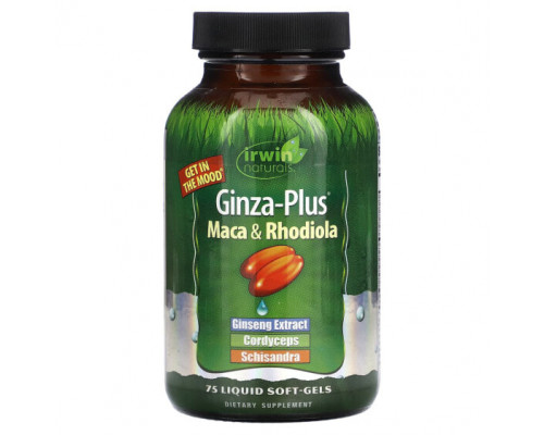 Растительные экстракты и настойки Irwin Naturals, Гиндза-Плюс 75 жидких гелевых капсул Растительные экстракты и настойки Irwin Naturals, Гиндза-Плюс 75 жидких гелевых капсул