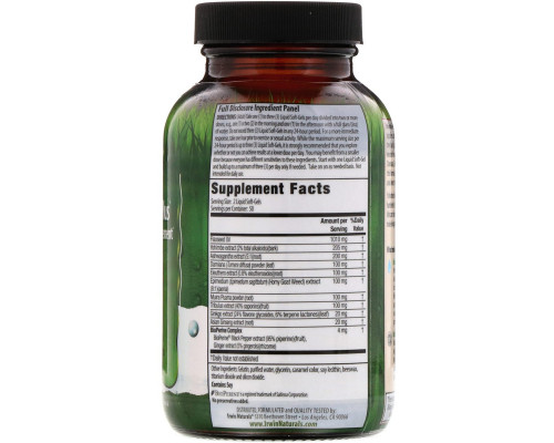Irwin Naturals Йохимбе-плюс максимальное действие 100 мягких капсул Irwin Naturals Йохимбе-плюс максимальное действие 100 мягких капсул
