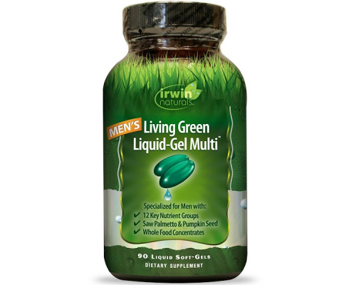 Irwin Naturals Гель Living Green Liquid Multi 90 жидких капсул