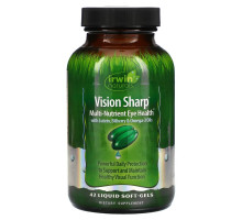 Irwin Naturals Vision Sharp Питательные Вещества для Здоровья Глаз 42 жидких гелевых капсул