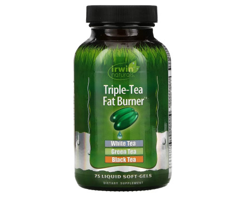 Irwin Naturals Сжигатель жира Тройной Чай 75 гелевых капсул с жидким наполнением Irwin Naturals Сжигатель жира Тройной Чай 75 гелевых капсул с жидким наполнением