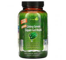 Мужское здоровье Irwin Naturals, Men's Living Green Liquid-Gel Multi, 120 жидких гелевых капсул