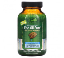 Рыбий жир и Омега 3, 6, 9 Irwin Naturals, Fish Oil Pure, Double Potency, Citrus, 60 Liquid Soft-Gels