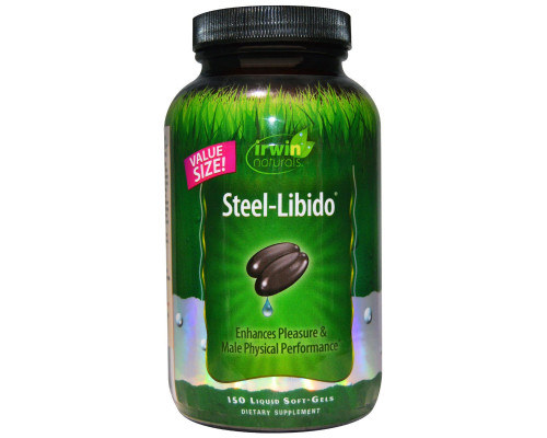 Irwin Naturals Steel-Libido 150 жидкостных желатиновых капсул Irwin Naturals Steel-Libido 150 жидкостных желатиновых капсул