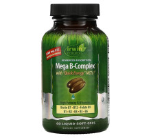 Irwin Naturals Мега B с быстрой энергией MCT's 60 жидких гелевых капсул