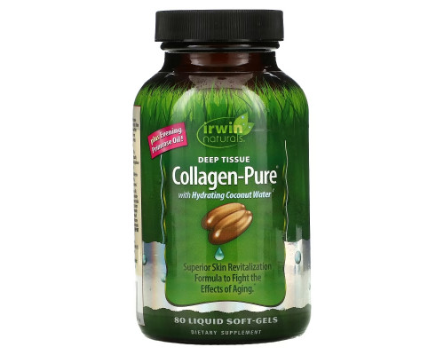 Irwin Naturals Collagen-Pure Deep Tissue 80 Liquid Soft-Gels Irwin Naturals Collagen-Pure Deep Tissue 80 Liquid Soft-Gels