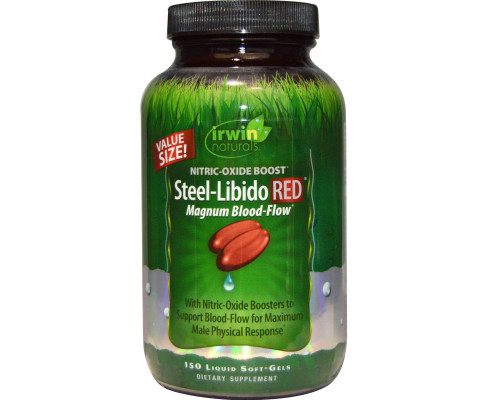 Irwin Naturals Steel-Libido RED Max-Blood Flow 150 Liquid Soft-Gels Irwin Naturals Steel-Libido RED Max-Blood Flow 150 Liquid Soft-Gels