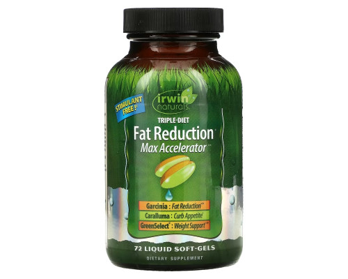 Irwin Naturals Triple-Diet Max Accelerator 72 Liquid Soft-Gels Irwin Naturals Triple-Diet Max Accelerator 72 Liquid Soft-Gels