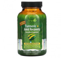 Имбирь и куркума Irwin Naturals, Куркума После занитий спортом, С магнием, 60 жидких капсул