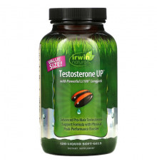 Мужское здоровье Irwin Naturals, Testosterone UP, тестостерон, 120 капсул с жидкостью