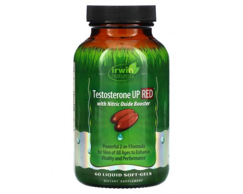 Мужское здоровье Testosterone UP RED with Nitric Oxide Booster, 60 Liquid Soft-Gels Мужское здоровье Testosterone UP RED with Nitric Oxide Booster, 60 Liquid Soft-Gels