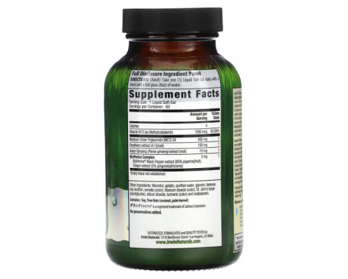 Витамины группы B Irwin Naturals, Витамины группы B Irwin Naturals,