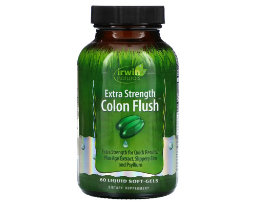 Irwin Naturals, Colon Flush, Extra Strength, 60 Liquid Soft-Gels Irwin Naturals, Colon Flush, Extra Strength, 60 Liquid Soft-Gels