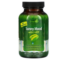 Irwin Naturals, Sunny Mood with 5HTP, Plus Vitamin D3, 80 Liquid Soft-Gels