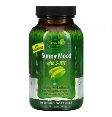 Irwin Naturals, Sunny Mood with 5HTP, Plus Vitamin D3, 80 Liquid Soft-Gels