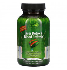 Irwin Naturals, Liver Detox & Blood Refresh, 60 Liquid Soft-Gels