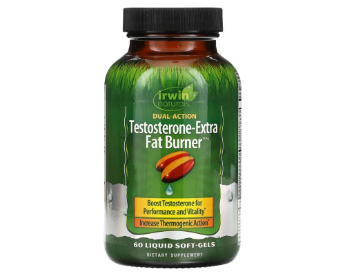 Irwin Naturals, Testosterone-Extra Fat Burner, 60 Liquid Soft-Gels Irwin Naturals, Testosterone-Extra Fat Burner, 60 Liquid Soft-Gels