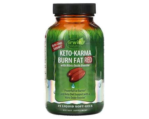 Irwin Naturals, Keto-Karma Burn Fat Red , 72 Liquid Soft-Gels Irwin Naturals, Keto-Karma Burn Fat Red , 72 Liquid Soft-Gels